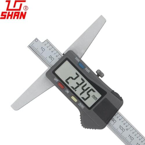 Electronic digital depth gauge 0-150 mm High precision depth vernier caliper stainless steel calipers metalworking