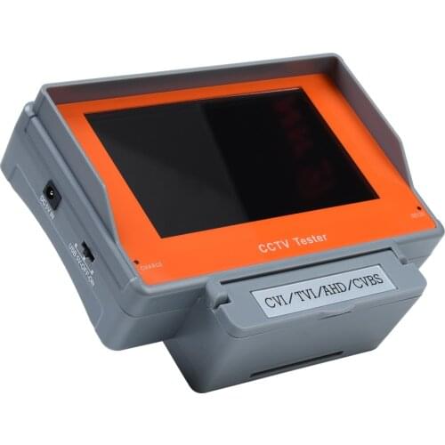 Hamrolte CCTV Tester 4.3" LCD 4 in 1 AHD/CVI/TVI/CVBS Built-in 3.7V 4000mA Li Battery CCTV Camera Tester Support Max 5MP