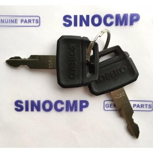 2 piece Ignition Switch Key for Kobelco Excavator Heavy Equipment Parts
