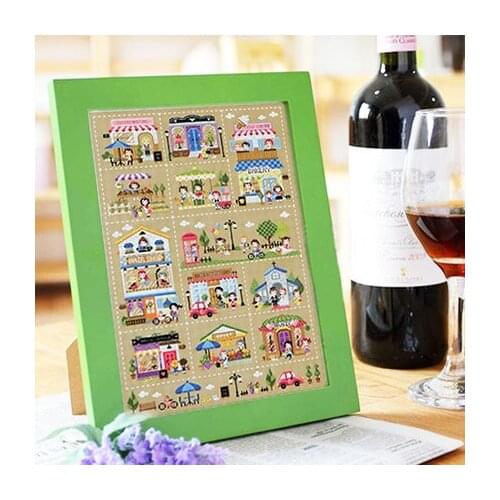 14/16/18/28/27 Gold Collection Lovely Counted Cross Stitch Kit The Mini Village Town Country Countryside City Home SO