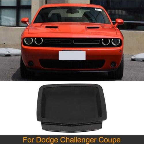 For Dodge Challenger Coupe Car Front Hood Air Vent 2015 - 2019 Carbon Fiber Car Hood Vents Air Flow Intake Bonnet Cover