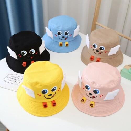 Summer cartoon children cute fisherman hat boy girl hat outdoor leisure sun hat baby print fisherman hat