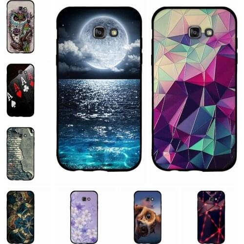 Soft TPU Case For Samsung Galaxy A7 2017 A720F Cover Silicone Fundas For Samsung A7 2017 A720F Colorful Printing 5.7 inch Coque
