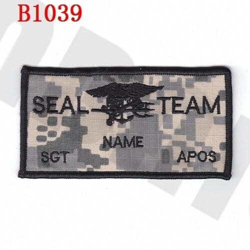 Embroidery patch U.S.NAVY SEAL TEAM Custom name Tapes Text brand Morale tactics Military