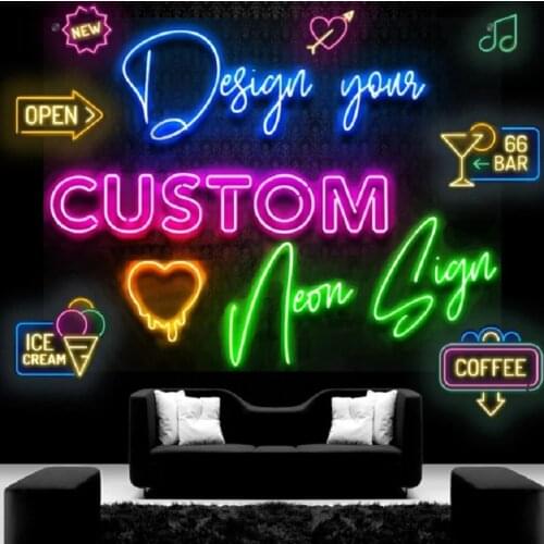 Custom Neon Sign Business Logo Company Wedding Neon Decor Customized LED Neon Sign Private Customized Cute Neon Sign Customized