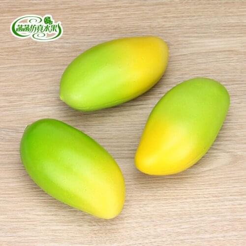 Plastic mango model of mango at home kitchen cabinet photography props decoration child early learning toy