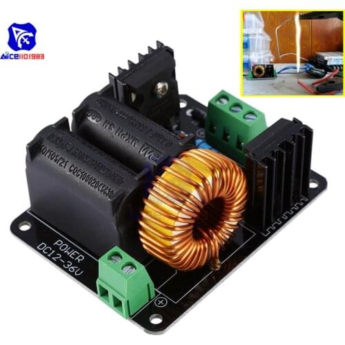 Diymore DC 12-36V 10A 300W ZVS Tesla Coil High Voltage Generator Driver Board Discharge Flyback Driver Module