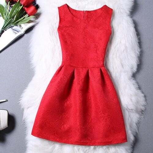 Autumn winter dress women 2018 fashion elegant sleeveless O-neck women dress mini sexy party dresses female plus size