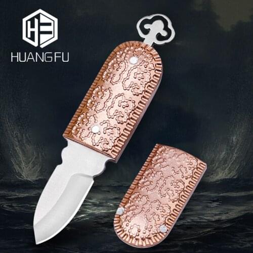 Portable Mini Pocket Knife EDC Defense Tool CSGO Knife Key Ring Paring Fruit Knife Lightweight Hunting Camping Knife