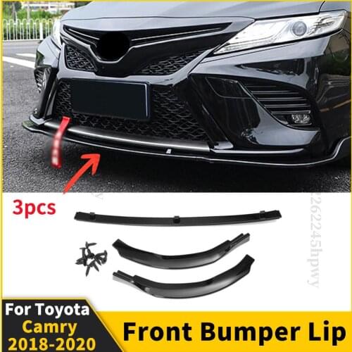 Splitter Deflector Protector Cover Trim Styling Front Bumper Lip Chin High Quality Body Kit For Toyota Camry 2018 2019 2020