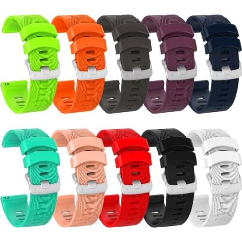 20 MM Silicone Watch Strap Wrist Band Sports Watchband For Garmin Vivomove3 For Forerunner245 For Amazfit Health Wristband