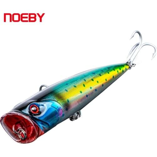 NOEBY Popper Fishing Lure 140mm 40g Topwater Surface Artificial Bait With Japanese SUGIURA Hook NBL 9069