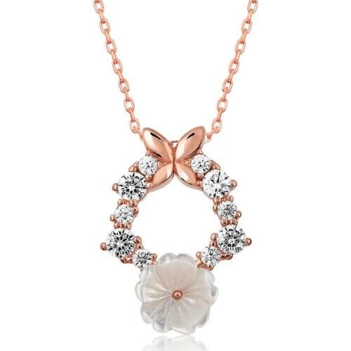 Tevuli 925 Sterling Silver Spring Flower Necklace