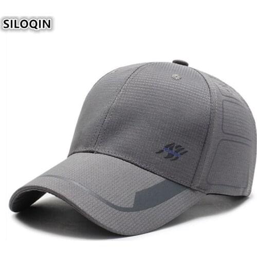 SILOQIN Ultra-thin Breathable Adult Mens Baseball Cap Adjustable Size Womens Fashion Ponytail Tongue Sports Caps Snapback Cap