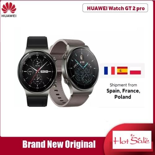 In stock Global Version HUAWEI Watch GT 2 pro SmartWatch 14 days Battery Life GPS Wireless Charging Kirin A1 GT2 Pro