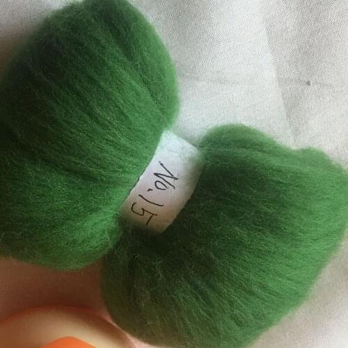 WFPFBEC 70s Australia COMBED 100% WOOL fiber merino diy wool for neddles felting 50g 100g NO.15