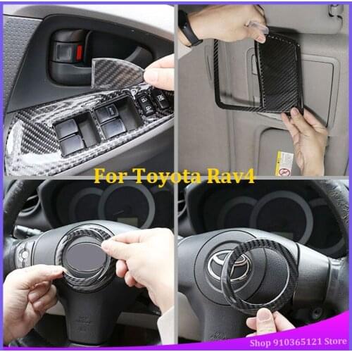 For Toyota Rav4 2006-2012 Car Interior Modification Parts Real Carbon Fiber (Soft) Scratch Resistant And Wear Resistant