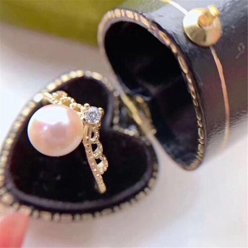 Wholesale Classic 925 Silver Ring Accessories Settings Adjustable Blank Pearl Ring Setting Base For Women Diy Jewelry Making