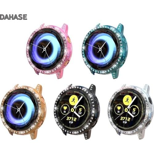 Bling Diamond Hard PC Protective Case For Samsung Galaxy Watch Active Cover Anti-fall Protector Shell Bumper