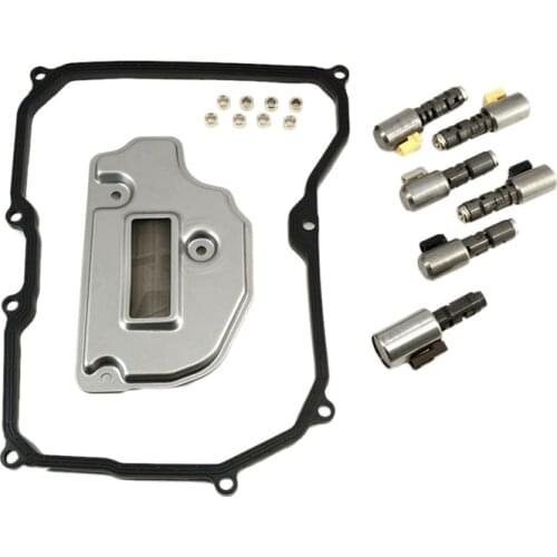 09G Transmission Trans Solenoid with Filter Gasket Kit TF60SN TR60SN N93 N92 N282 for Beetle Golf Jetta Passat 2005-2007