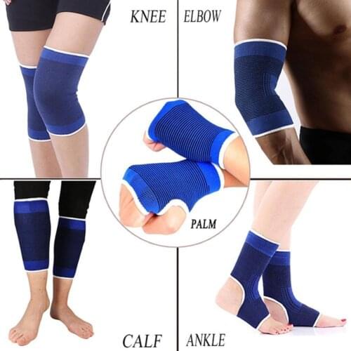 1 Pair Of Sports Protective Gear Knitted Wrist Support Prevention Support Warm Sports Ankle And Protective Knee Gear Sprain W0V6