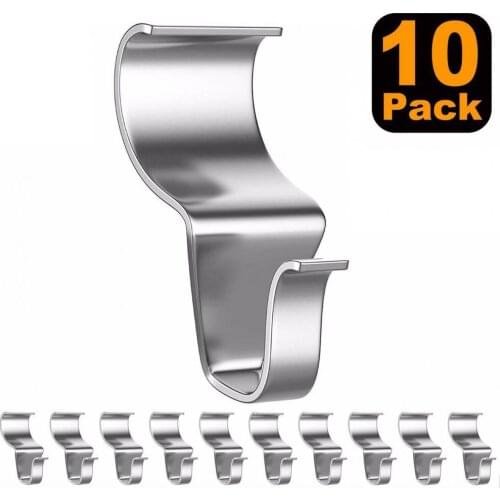 10Pcs Sturdy Hanger Convenient Easy Installation S-shape Stainless Steel S-hook for Hanging Gift