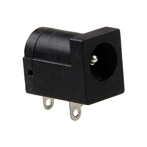 10pcs 5.5 x 2.1mm DC Power Supply Socket Female Jack Plug Port Connector Black