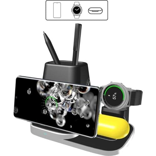 10W Wireless Charger Stand Holder For Samsung-Galaxy Watch/Buds Mobile Phones