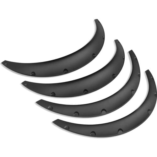 4pcs Universal Wheel Eyebrows ABS Wheel Arches Fender Flares General Widened Decorative Wheel Eyebrow Fenders