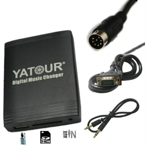 Yatour USB SD AUX adapter fits Volvo HU-XXX Digital CD changer MP3 interface emulator for factory car radio/stereos Din