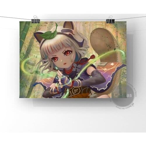Anime sayu Genshin Impact Poster Pictures Home Manga Decoration Paintings Canvas HD Prints Wall Art Modular Living Room