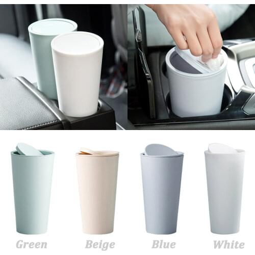 Car Garbage Can Trash Dust Case Holder Organizer For Home Room House Garbage Bin Car Basket With Lid Car Accessories Trash Can