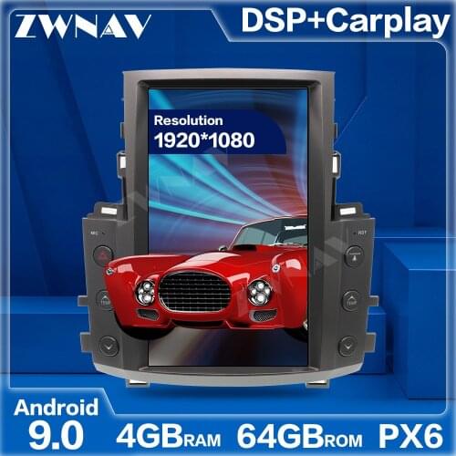 Tesla Style Screen Android 9.0 Car Multimedia Player For Lexus LX570 2007-2015 GPS Navigation Audio Radio Music stereo head unit