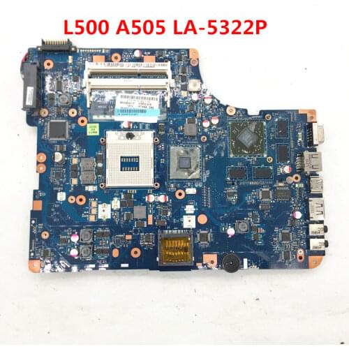 High quality For L500 A505 Laptop motherboard NSWAA LA-5322P HD4650 DDR3 HM55 100% full Tested