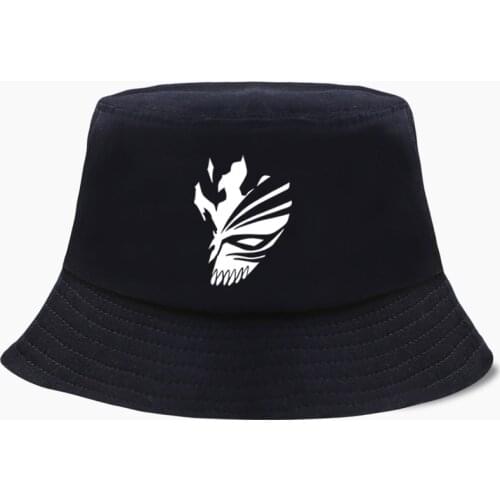 BLEACH Kurosaki Ichigo Japan Anime Bob Bucket Hats Summer Mens Panama Women Fisherman Hat Cotton Korean Caps Hip Hop Beach Cap