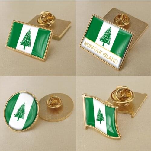 Coat of Arms of Norfolk Island Flag National Emblem Brooch/Badges/Lapel Pins