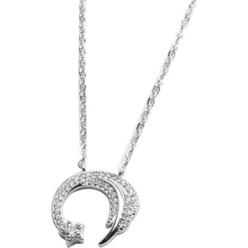 Star Moon Necklace Meteor Garden Jewelry Chain Choker Fashion Trend Gift