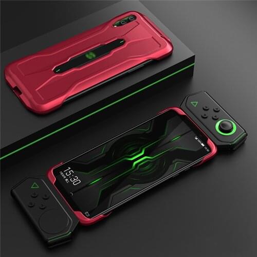 Borderless Double Slide Rail Case Cover Protective Shell for Black Shark 2 Pro Gaming Phone Accessories Smartphone Case