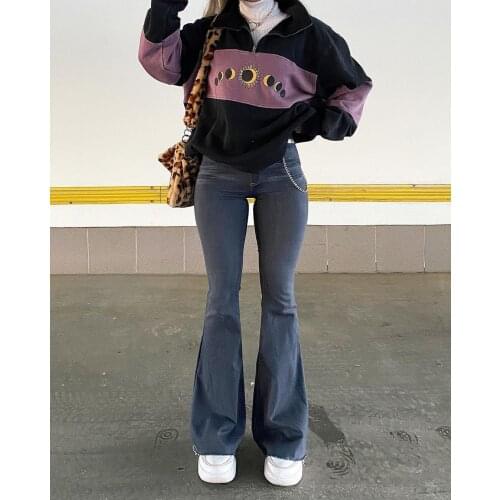 FNCXGE Women's Flared Jeans