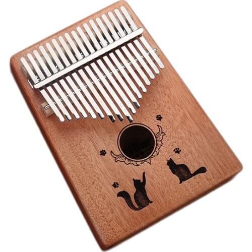 Perfect sound quality 17 Keys Kalimba Thumb Piano mahogany Finger piano Solid wood beginner Keyboard instrument Christmas gift