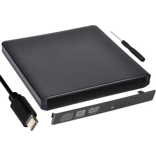 9.5mm Type C USB 3.1 SATA Optical Drive Case Kit External Mobile Enclosure DVD/CD-ROM Case For Laptop Without Optical Drive