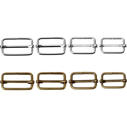 20PCS Metal Adjustable Square Ring Buckles Garment Belt DIY Needlework Luggage Sewing Handmade Bag Purse Buttons