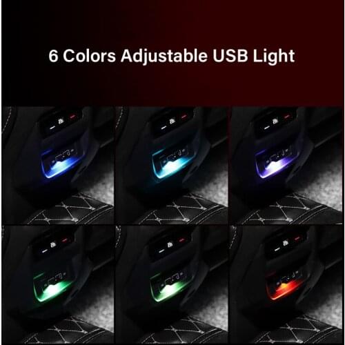 Mini USB Led Car Lights Neon Lights For Interior LED Atmosphere Decorative Lamp