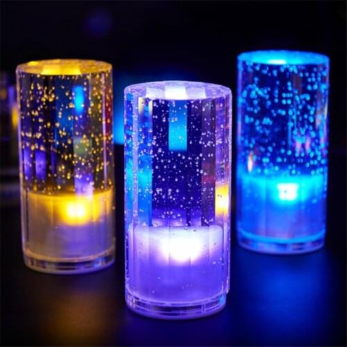 Rechargeable Bar Table Lamp Creative Crystal Led Table Lamp Romantic Bedroom Bedside Bar KTV Cafe Restaurant Table Lamp