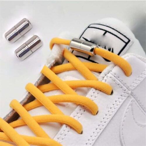 New Semicircle Shoelaces Sneakers No Tie Shoelace Quick Elastic Locking Shoe laces Kids Adult Women Men Shoes lace Strings