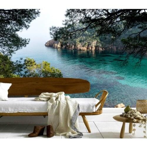 Custom 3D murals,Spain Sea Crag Nature papel de parede,hotel living room sofa TV wall bedroom 3d murals wallpaper for background