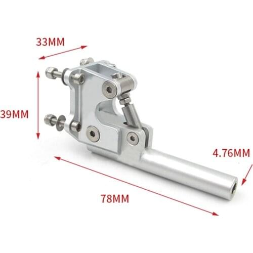 RC Boat Adjustable Flexible Shaft Bracket 4.76mm 3/16'' Flexible Shaft Aluminum Strut Stinger Drive For Methanol Gasoline Boat