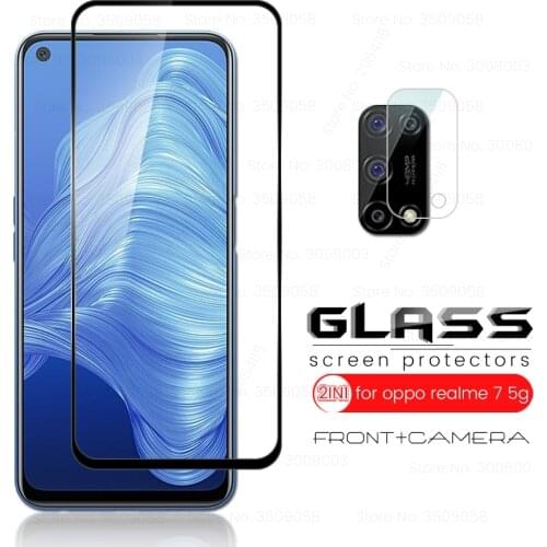 Glass for realme7 5g glas camera protectors for oppo realmi realmy realme 7 5g 6.5'' phone screen tempered glass safe film cover