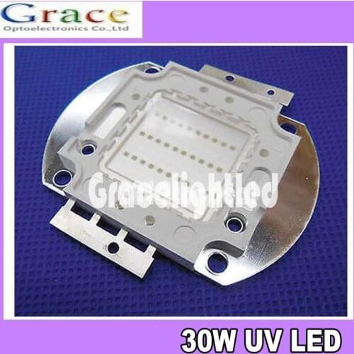 30W Ultra Voilet UV LED lamp light 390-405nm purple led 1050mA 32-34V
