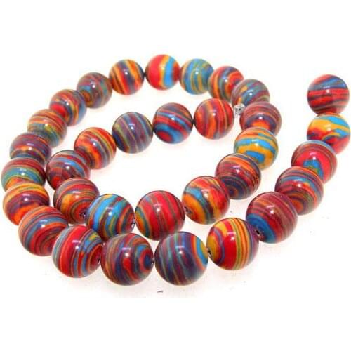 Unique Pearls jewellery Store 12mm Round Red Malachite Jasper Gemstone Loose Beads One Full Strand 15 inches LC3-0304